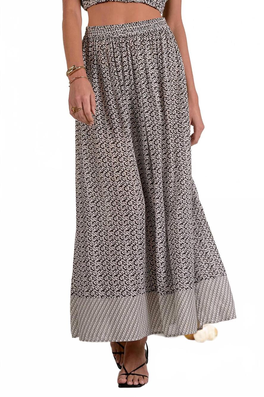 NEW ELAN hazel maxi skirt in grey